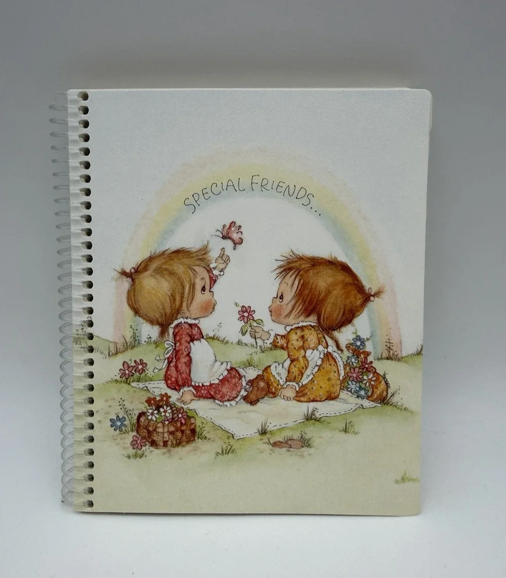 Hallmark Betsey Clark Address Book Special Friends Rainbow Flowers Vintage 1981
